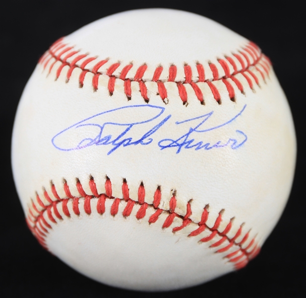 1989-90 Ralph Kiner Pittsburgh Pirates Signed ONL White Baseball (JSA)