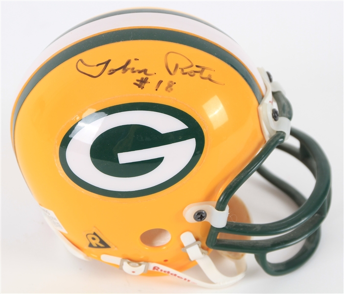 1990s Tobin Rote Green Bay Packers Signed Mini Helmet (JSA)