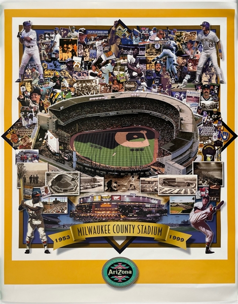 1999 Milwaukee County Stadium 1953-1999 22" x 27" Posters - Lot of 24