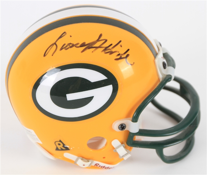 2000s Lionel Aldridge Green Bay Packers Signed Mini Helmet (JSA)