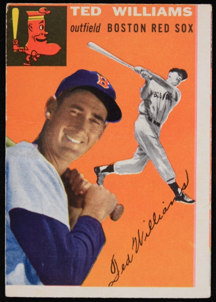 1954 Ted Williams Boston Red Sox Topps #1 Baseball Trading Card