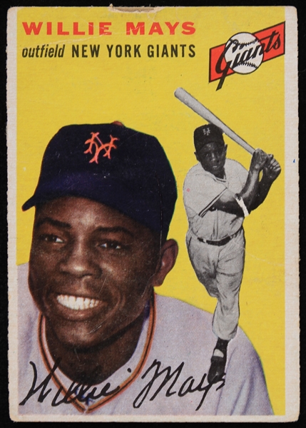 1954 Willie Mays New York Giants Topps #90 Baseball Trading Card