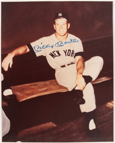 1990s Mickey Mantle New York Yankees Signed 8" x 10" Photo (JSA)