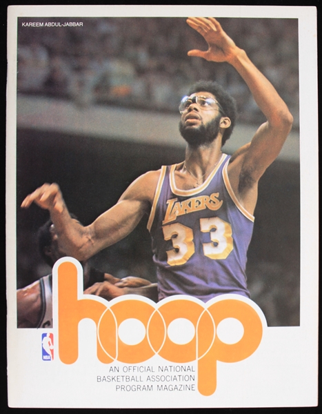 1978 Chicago Bulls Los Angeles Lakers Game Program