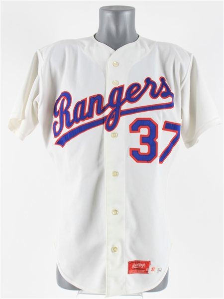 1987 Dave Rucker Texas Rangers Spring Training Jersey (MEARS LOA)