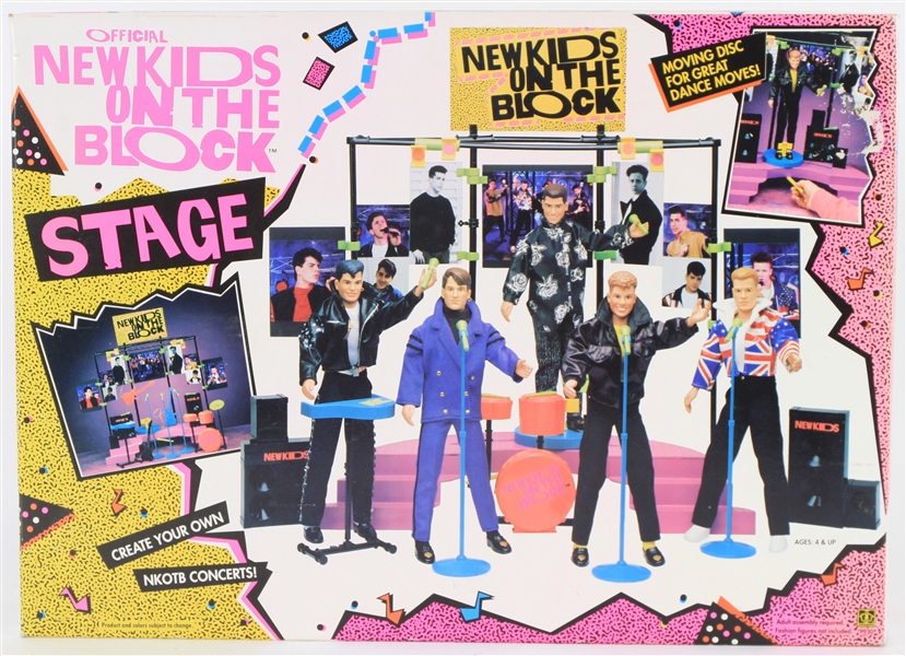 1990 New Kids on the Block 13x18 Hasbro Inc Stage w/ Original Box