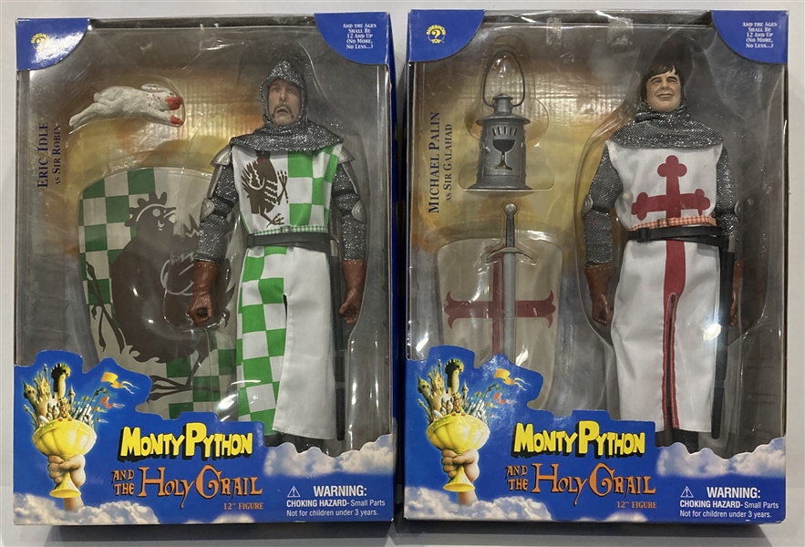 2001 Monty Python & The Holy Grail Eric Idle and Michael Palin 12" Figures w/ Original Packaging 