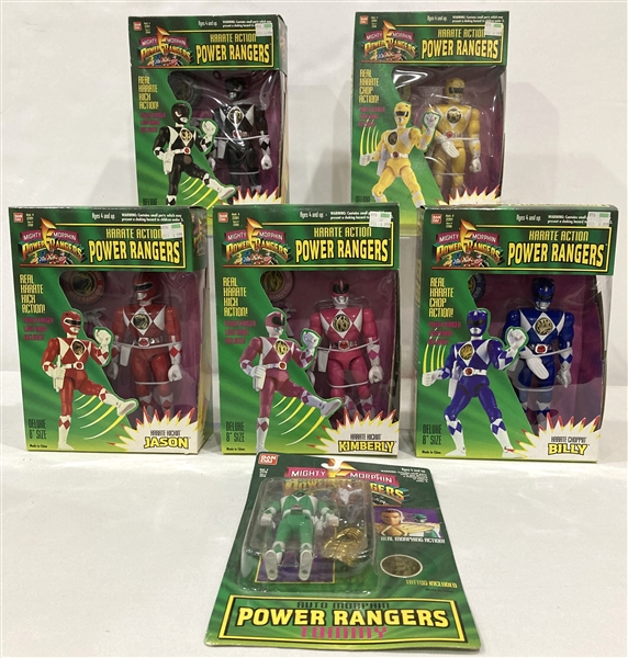 1994 Mighty Morphin Power Rangers 8" Figures (Lot of 6)