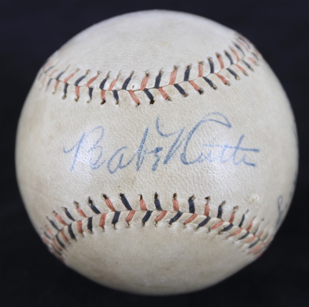 1930-34 circa Babe Ruth Lou Gehrig New York Yankees Wilson Official League Signed Baseball +2 others (Full JSA Letter)