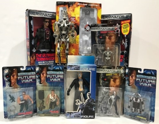 1991 Terminator 2 Boxed Toys (Lot of 8)