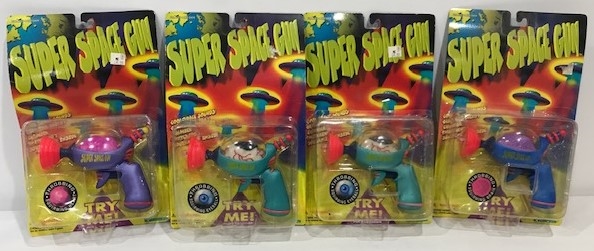 1996 Super Space Gun Boxed Toys (Lot of 4)