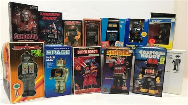 1990s Boxed Robot Toys (Lot of 12) 
