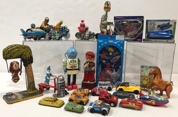 Vintage Tin Toy Cars, Motorcycles & more (Lot of 20+)