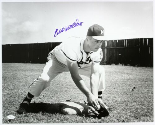 1954-56 Eddie Mathews Milwaukee Braves Hot Corner Signed 16x20 Photo (JSA)