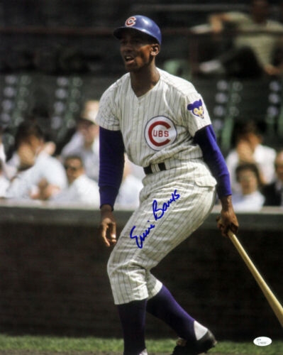 1953-1971 Ernie Banks Chicago Cubs Signed LE 16x20 Color Photo (JSA)