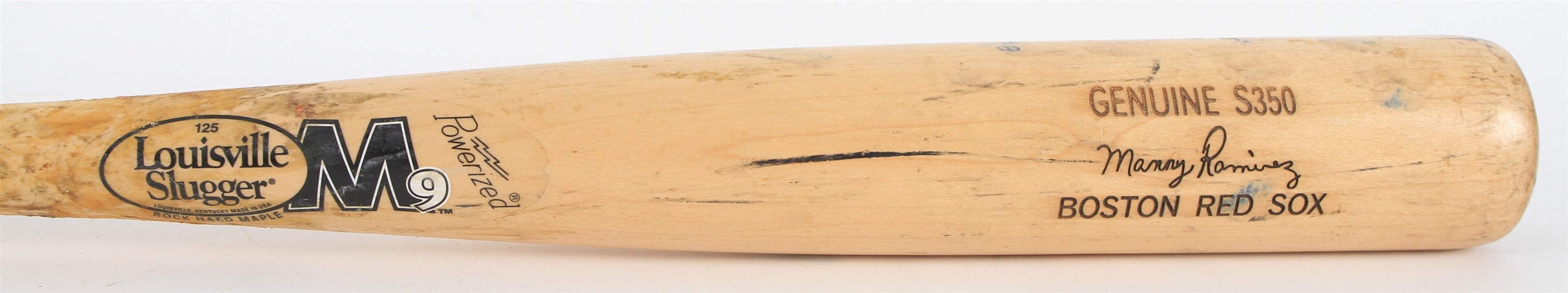 2004-08 Manny Ramirez Boston Red Sox Louisville Slugger M9 Professional Model Game Used Bat (MEARS A9)