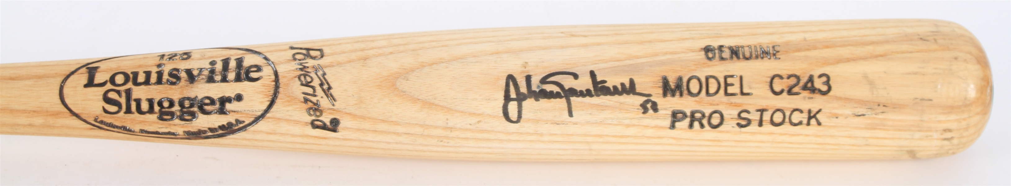 1997-99 Johan Santana Minor Leagues Signed Louisville Slugger Professional Model Bat (MEARS LOA/JSA)