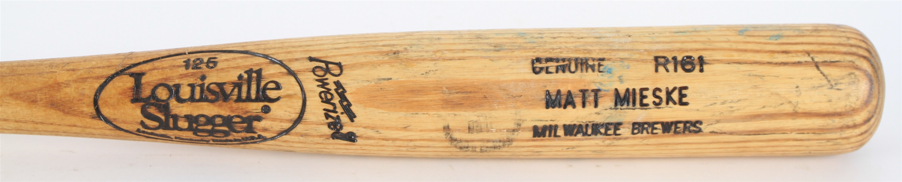 1993-97 Matt Mieske Milwaukee Brewers Louisville Slugger Professional Model Game Used Bat (MEARS LOA)