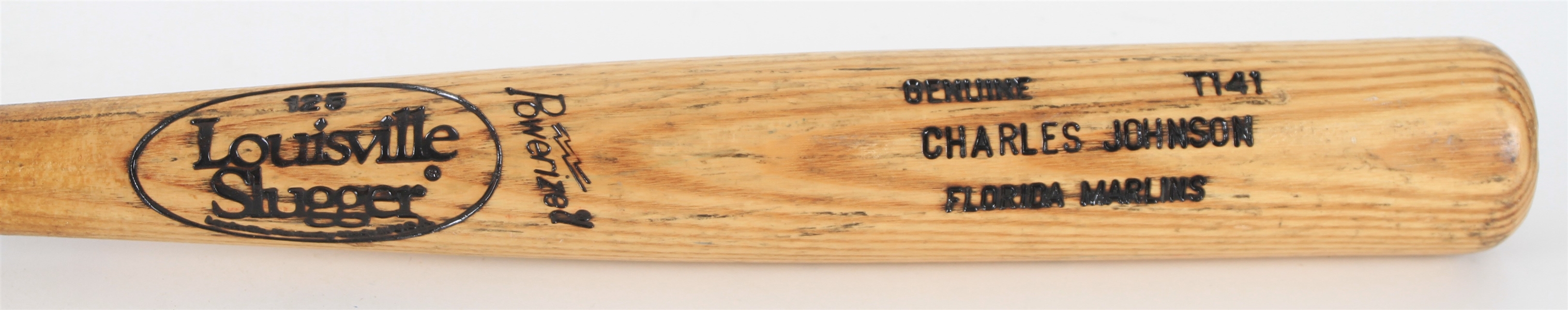 1994-97 Charles Johnson Florida Marlins Louisville Slugger Professional Model Game Used Bat (MEARS LOA)