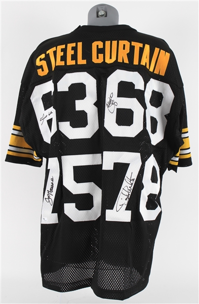 2000s Pittsburgh Steelers Steel Curtain Multi Signed Jersey w/ Joe Greene, LC Greenwood, Dwight White & Ernie Holmes (JSA)