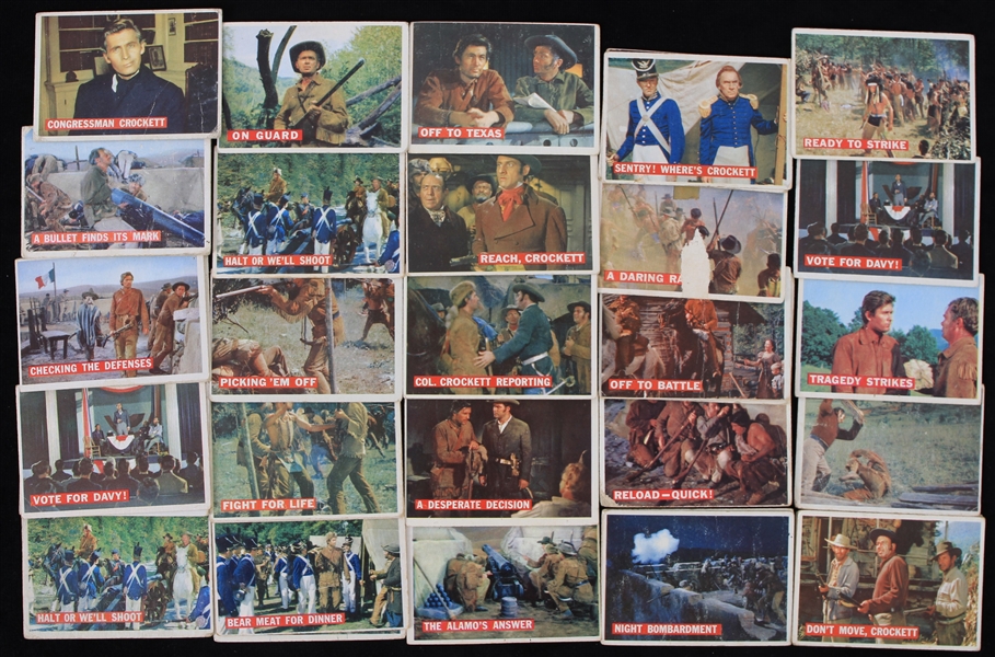 1956 Topps Davy Crockett Trading Cards (Lot of 37)