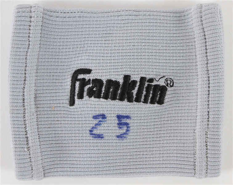 1990s-2000s Barry Bonds San Francisco Giants Game Worn Franklin Wristband (MEARS LOA)