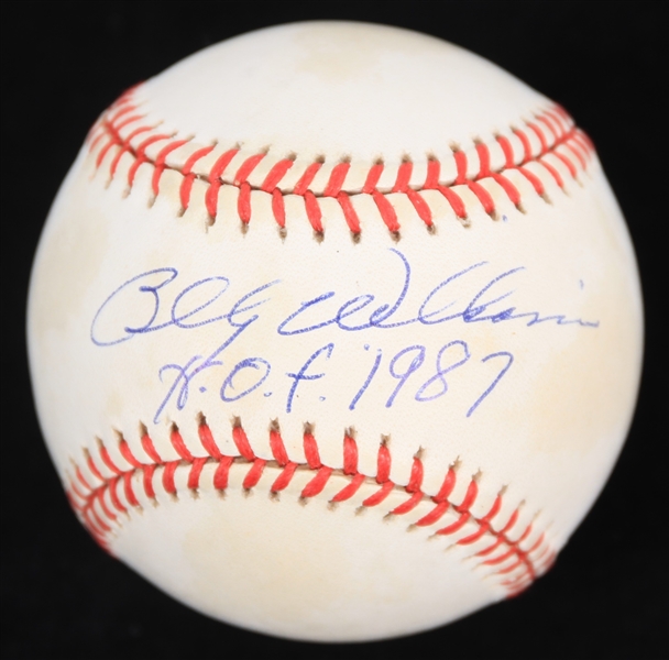 1995-99 Billy Williams Chicago Cubs Signed ONL Coleman Baseball (JSA)