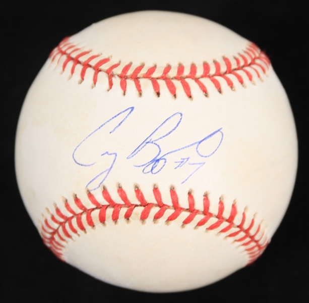 1995-99 Craig Biggio Houston Astros Signed ONL Coleman Baseball (JSA)