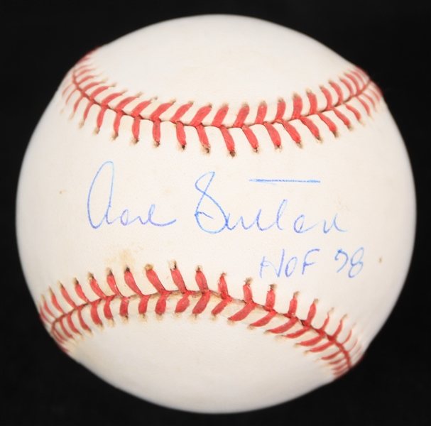 1998 Don Sutton Los Angeles Dodgers Signed OAL Budig Baseball (JSA)