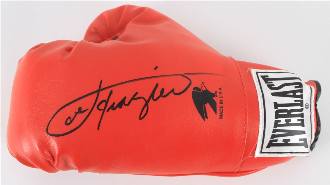 2000s Joe Frazier World Heavyweight Champion Signed Everlast Boxing Glove (JSA)