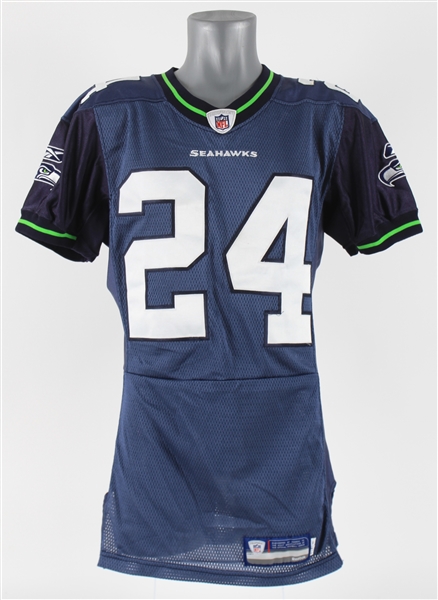 2011 Marshawn Lynch Seattle Seahawks Game Worn Home Jersey (MEARS A10)