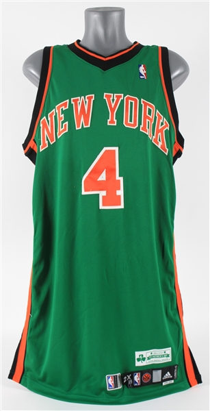 2011 Chauncey Billups New York Knicks St. Patricks Day Jersey (MEARS A5)