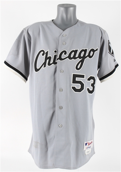 2001 Art Kusnyer Chicago White Sox Game Worn Road Jersey (MEARS LOA)