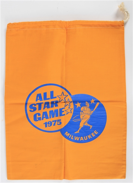 1975 Milwaukee Brewers County Stadium All Star Game Drawstring Official Baseball Bag 