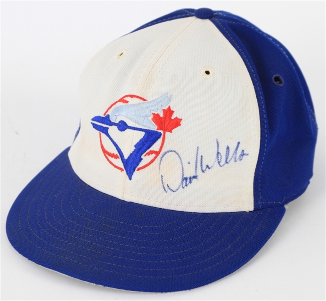 1987 David Wells Toronto Blue Jays Signed Game Worn Cap (MEARS LOA/*JSA*)
