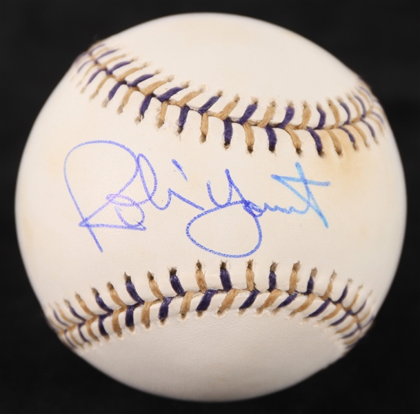 2002 Robin Yount Milwaukee Brewers Signed OASG Selig All Star Game Baseball (JSA)