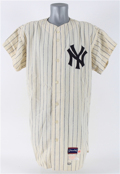 1969 Joe Pepitone New York Yankees Game Worn Home Jersey (MEARS LOA)