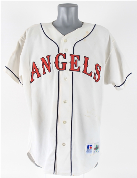 1995 Gary Disarcina California Angels Signed Game Worn All Star Game Jersey (MEARS A5/JSA)