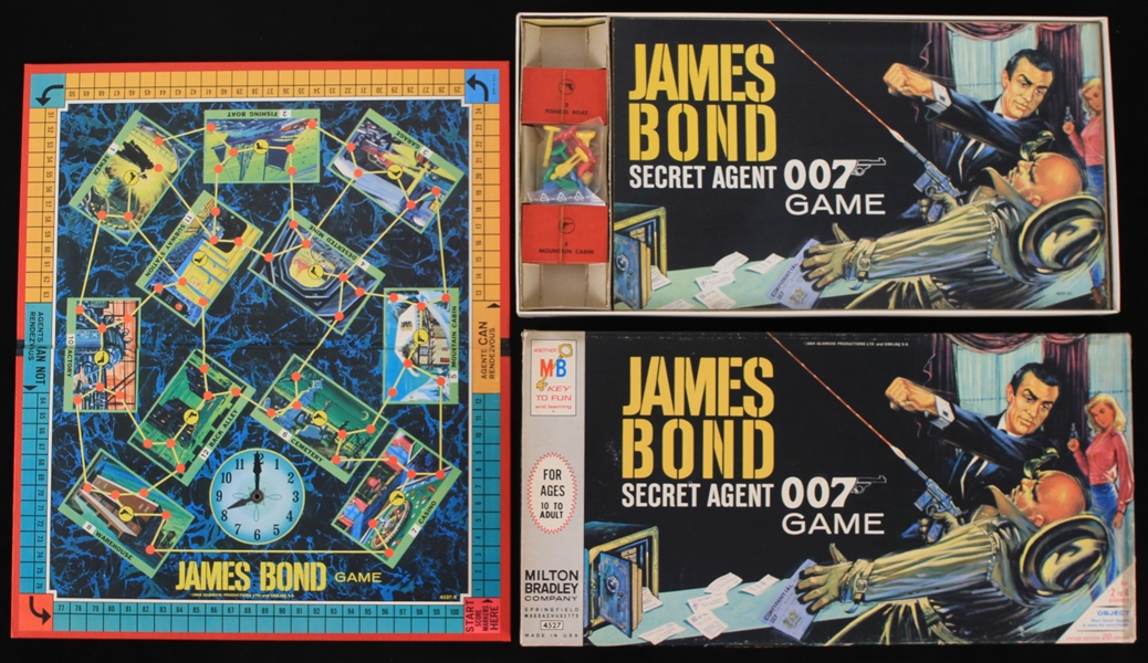 1964 James Bond 10x19 Secret Agent 007 Game by Milton Bradley