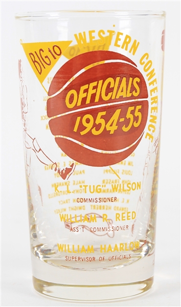 1954-55 Big 10 Western Conference Official Drinking Glass