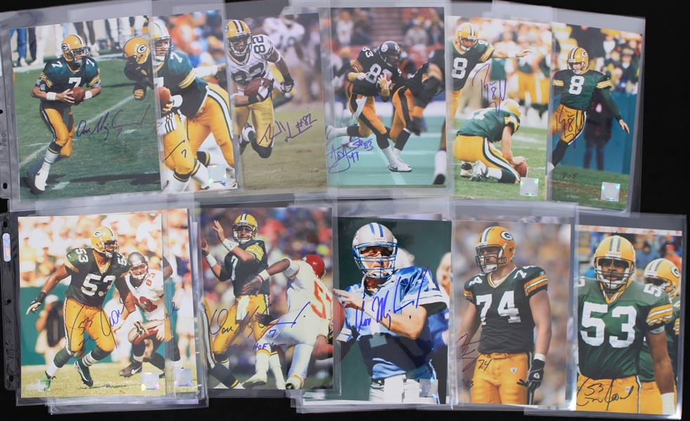 1980s-2000s Green Bay Packers Signed 8" x 10" Photos & Milwaukee Brewers Multi Signed Baseballs - Lot of 150