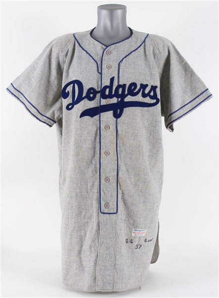 1957 Gil Hodges Brooklyn Dodgers Road Salesman Sample Jersey (MEARS LOA)