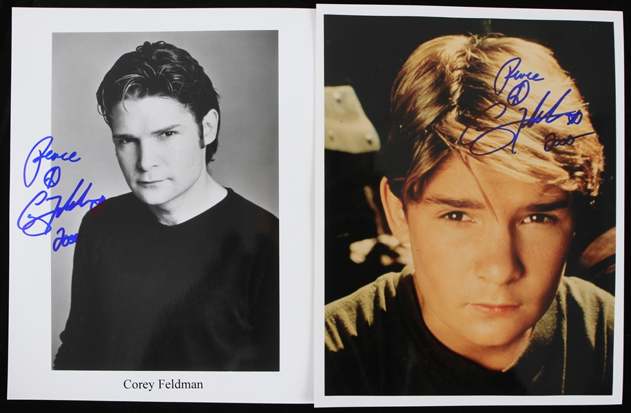 2000 Corey Feldman The Lost Boys & The Goonies Signed 8x10 Photos (JSA)