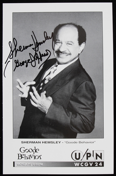 1966-1997 Sherman Hemsley "Good Behavior" Signed 5.5" x 8.5" UPN Photo (JSA)