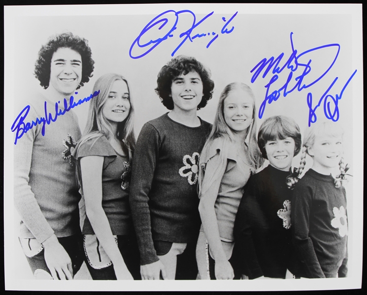 1969-1974 Barry Williams, Christopher Knight, Mike Lookinland, Susan Olsen "The Brady Bunch" Signed 8x10 Photo (JSA)