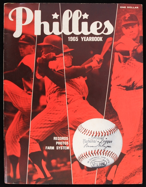 1965 Philadelphia Phillies Yearbook 