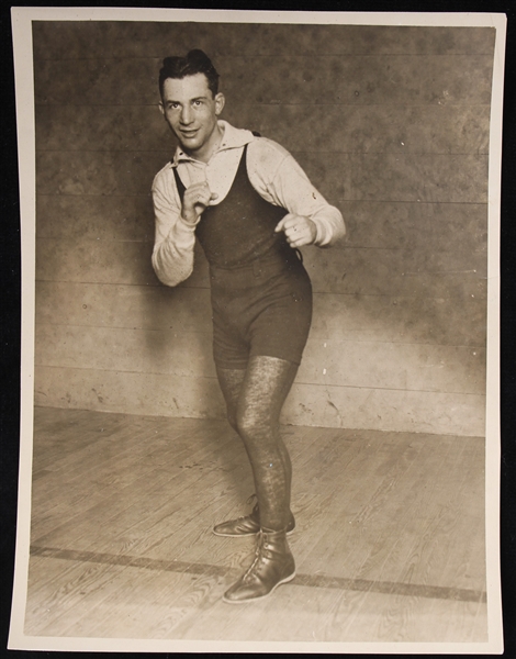 1917-1925 Benny Leonard World Lightweight Champion 6 1/4" x 8 1/4" photo