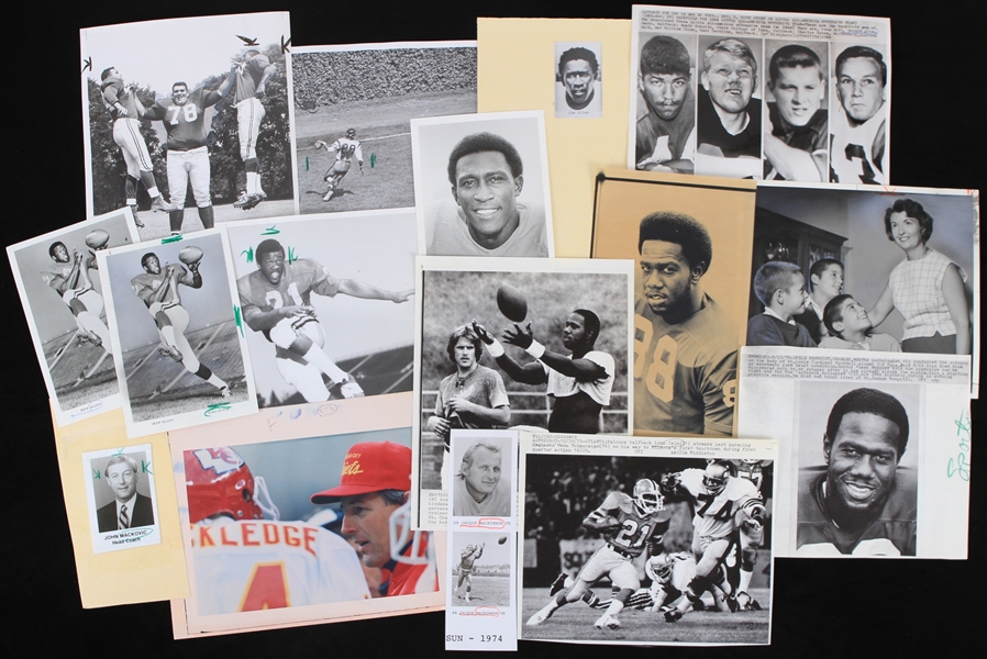 1970s-1980s Football Press Photos Including Jeff Mack, Bob DeMoss, Dick Machalski and more (Lot of 45+)