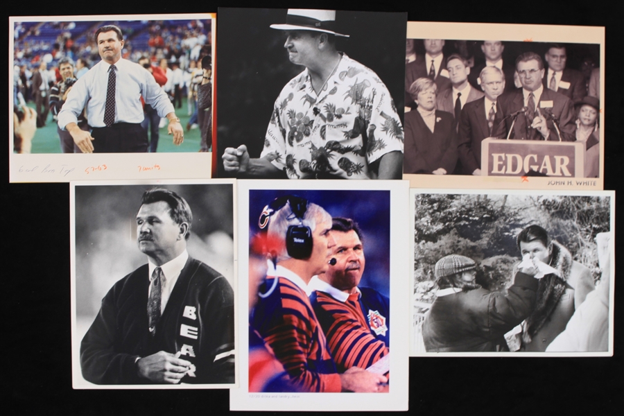1980s-1990s Mike Ditka Chicago Bears 8x10 Press Photos (Lot of 6)