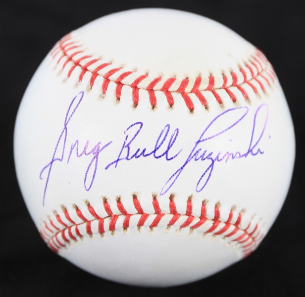 2000s Greg "Bull" Luzinski Philadelphia Phillies Signed OML Selig Baseball (JSA)